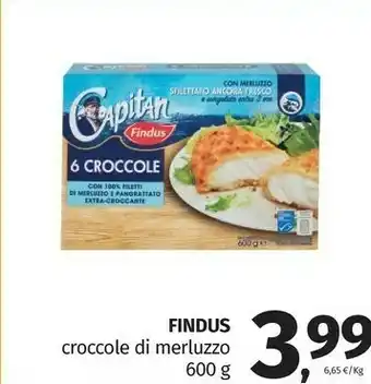 Pam Findus 6 Croccole Di Merluzzo 600 G offerta