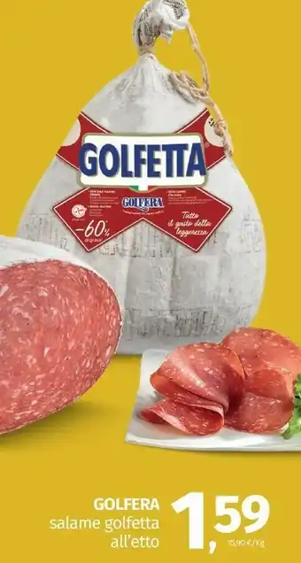 Pam Golfera Salame Golfetta offerta