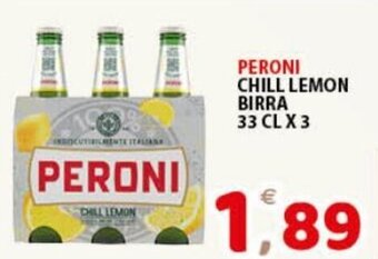 Premium Supermercati Peroni Chill Lemon Birra 33 cl x 3 offerta