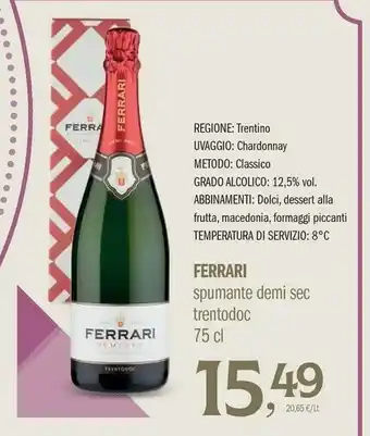 Pam Ferrari Spumante offerta