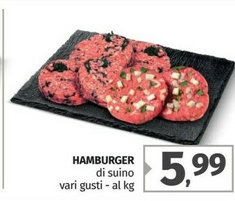 Pam Hamburger offerta