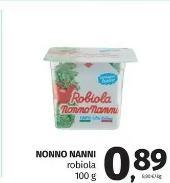 Pam Nonno Nanni Robiola offerta