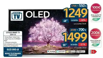 Sinergy LG Oled Smart Tv Serie C15 offerta