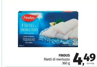 Pam Findus Filetti di merluzzo offerta