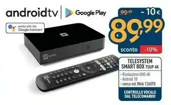 Sinergy Telesystem Smart Box Tsup 4k offerta