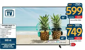 Sinergy Samsung Smart Tv Serie Au8070 offerta