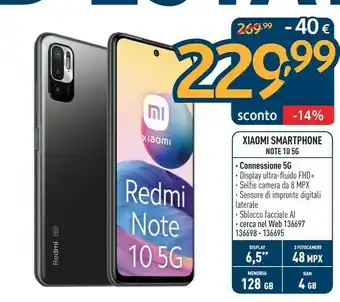 Sinergy Xiaomi Redmi Note 10 5g offerta