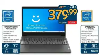 Sinergy Lenovo Notebook Ip 3 15iglo5 N4020 offerta