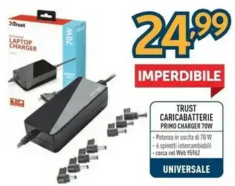 Sinergy Trust Primo Adattatore E Invertitore Interno 70 W Nero offerta