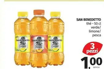 Pam San Benedetto Thè Al Limone 500 G(ml) offerta