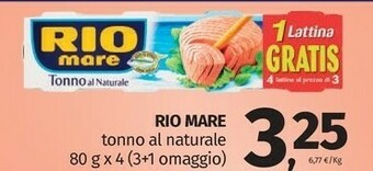 Pam Rio Mare Tonno Rio mare offerta