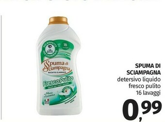 Pam Spuma di Sciampagna Detersivo lavatrice offerta