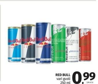 Pam Red bull Energy drink offerta