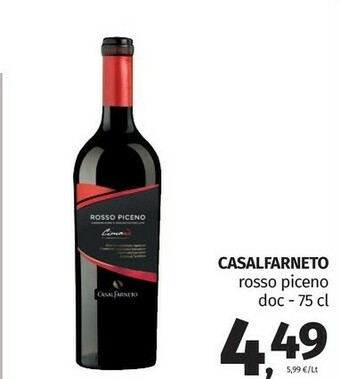 Pam Vino rosso offerta