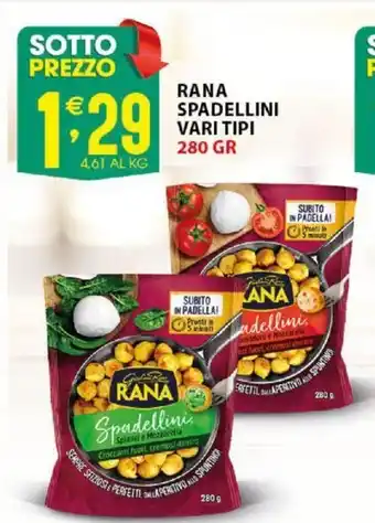 Sisa Rana Spadellini Vari Tipi 280 Gr offerta