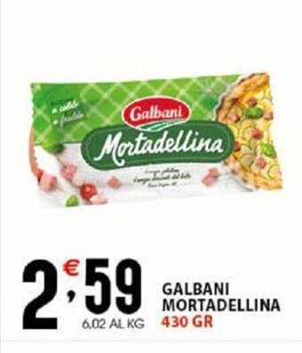 Sisa Galbani Mortadellina 430 gr offerta