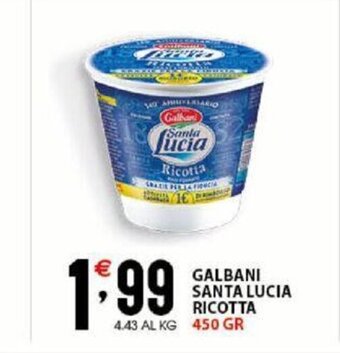 Sisa Galbani Santa Lucia Ricotta 450 Gr offerta