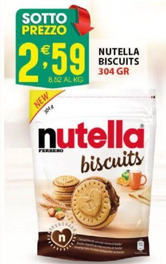 Sisa Nutella Biscuits 304 gr offerta