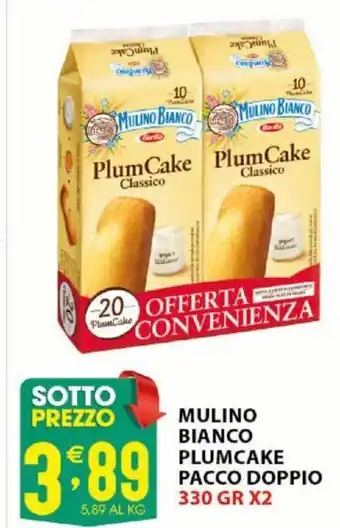Sisa Mulino Bianco Plumcake Pacco Doppio 330 Gr x 2 offerta