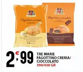 Sisa Tre Marie Fagottino Crema/ Cioccolato 390/438 Gr offerta