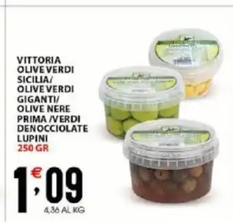 Sisa Vittoria Olive Verdi Sicilia/ Olive Verdi Giganti/ Olive Nere Prima / Verdi Denocciolate Lupine 250 gr offerta
