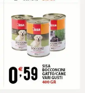 Sisa Sisa Bocconcini Gatto/ Cane Vari Gusti 400 gr offerta
