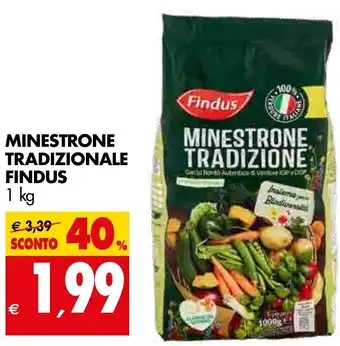 Tigros Minestrone Tradizionale Findus 1 kg offerta