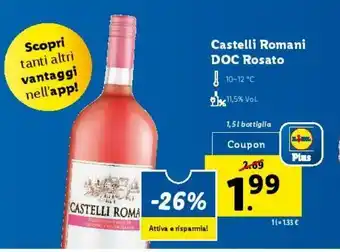 Lidl Castelli romani doc rosato offerta