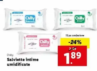 Lidl Salviette intime umidificate offerta