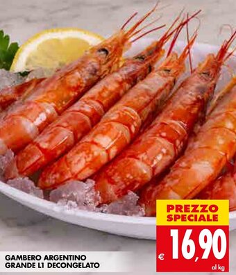 Tigros Gambero Argentino Grande L1 Decongelato offerta