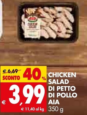 Tigros AIA Chicken Salad di Petto di Pollo 350 g offerta