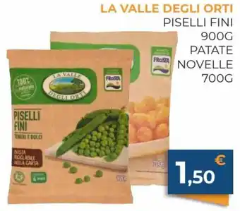 La Valle Degli Orti Piselli Fini 900 g, Patate Novelle 700 g