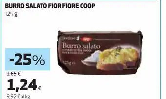 Coop Burro salato fior fiore coop offerta