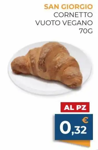 San Giorgio Cornetto Vuoto Vegano 70 g