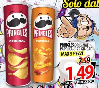 Il Genio Supermercato Pringles Original Paprika 175 gr - CAD. offerta