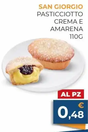 San Giorgio Pasticciotto Crema E Amarena 110 g
