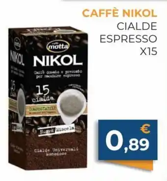 Moderna Caffè Nikol Cialde Espresso x 15 offerta