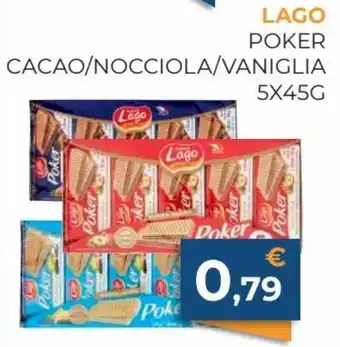 Lago Poker Cacao/Nocciola/Vaniglia 5x45g
