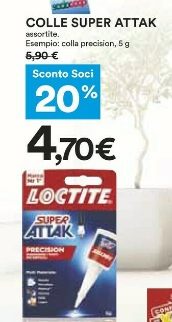 Coop Loctite Colla offerta