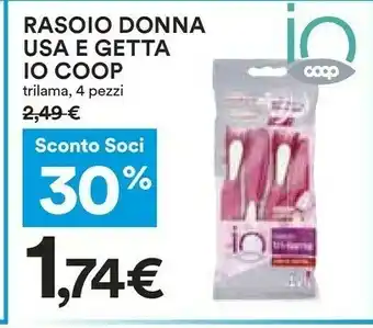 Coop Rasoio Donna Usa E Getta offerta