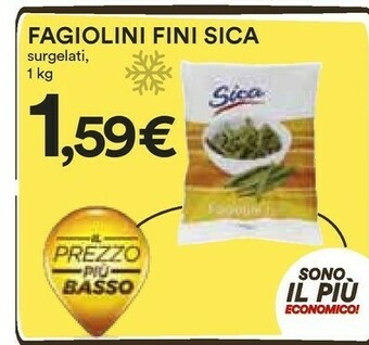 Coop Sica Fagiolini Fini offerta