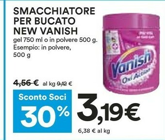 Coop Vanish Smacchiatore Per Bucato New offerta