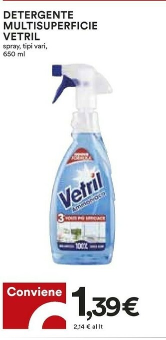 Coop Vetril Detergente Multisuperficie offerta