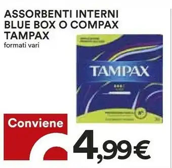 Coop Tampax Assorbenti Interni Blue Box O Compax offerta