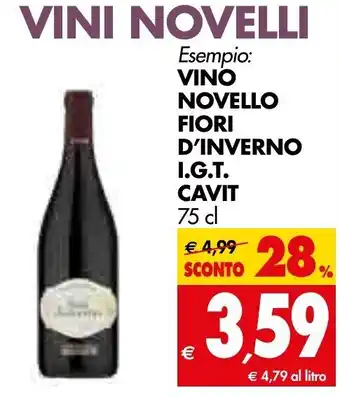 Tigros Vino Novello Fiori D'Inverno I.G.T. Cavit 75 cl offerta