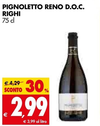 Pignoletto Reno D.O.C. Righi 75 cl
