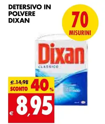 Tigros Dixan Detersivo In Polvere 70 misurini offerta
