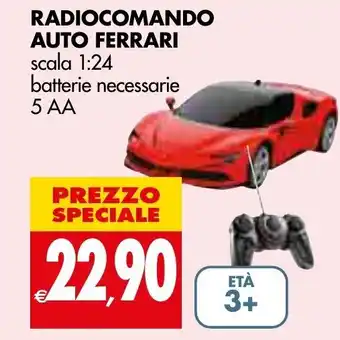 Tigros Auto Ferrari Radiocomando Scala 1:24 offerta