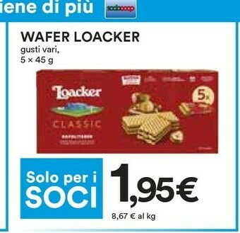 Coop Loacker Wafer offerta