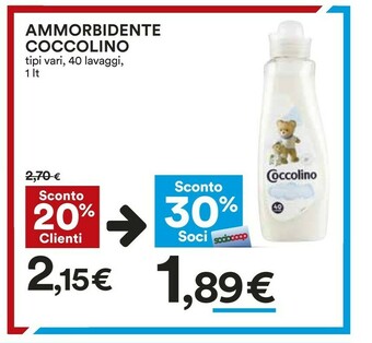 Coop Coccolino Ammorbidente offerta